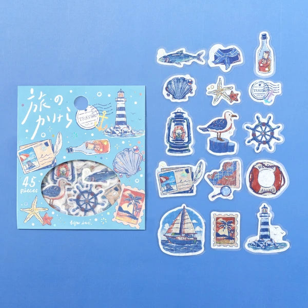 Pieces of a Journey Foil Flake Stickers by BGM Japan