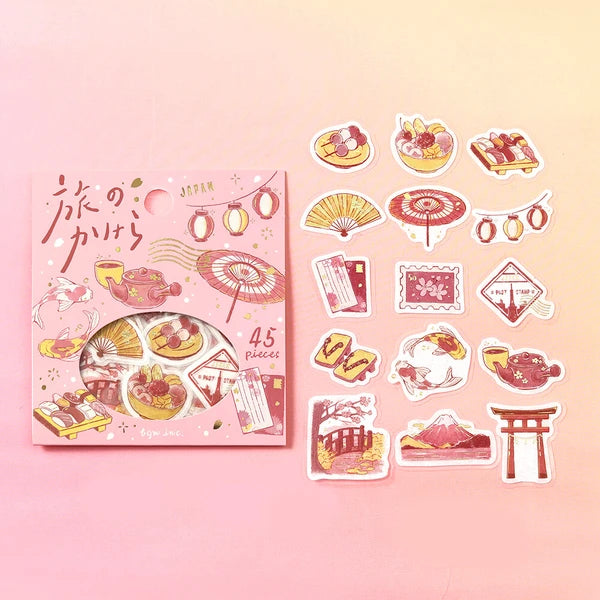 Pieces of a Journey Foil Flake Stickers by BGM Japan