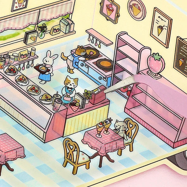 Diorama Room 2.5D Sticker Sets by BGM