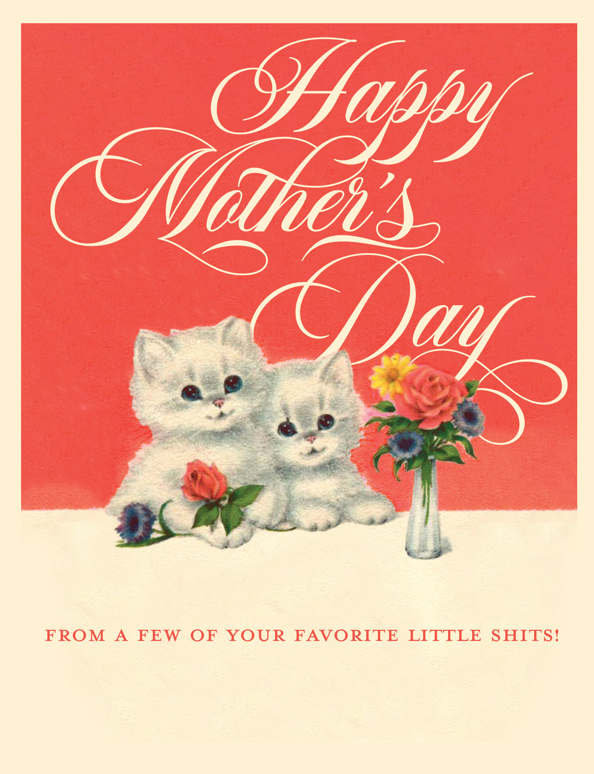 Little Shit Mother's Day Card