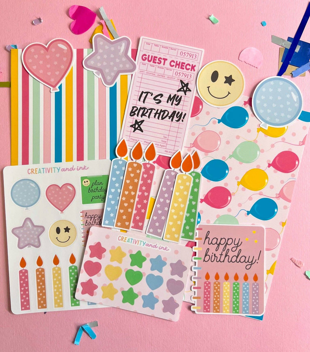 Happy Birthday Junk Journal Kit