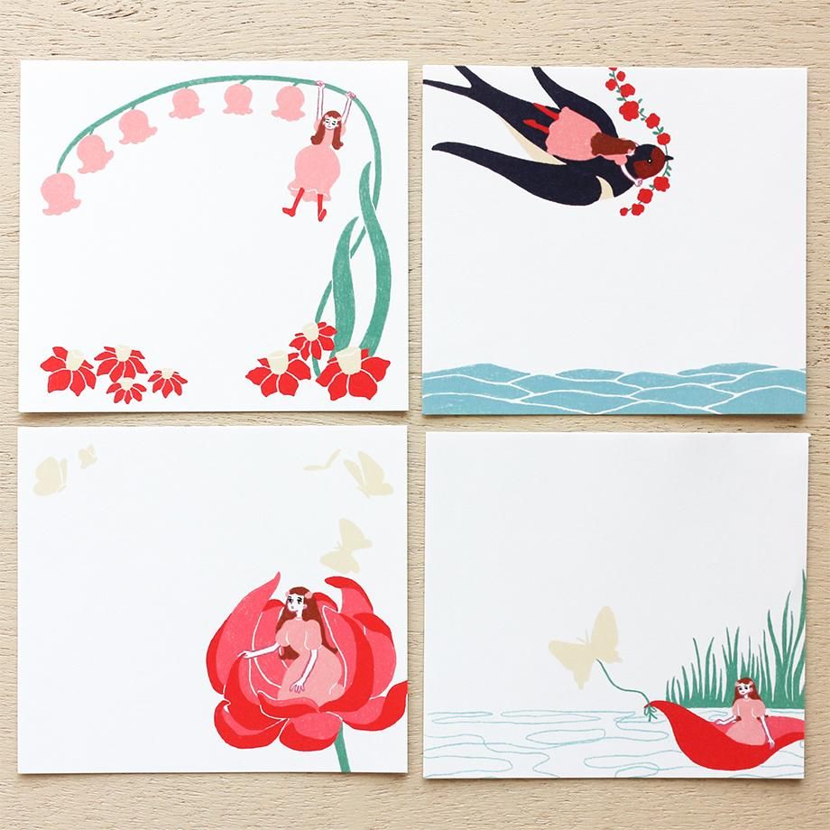 Thumbelina Block Memo Illustrated by Konatsu Tani