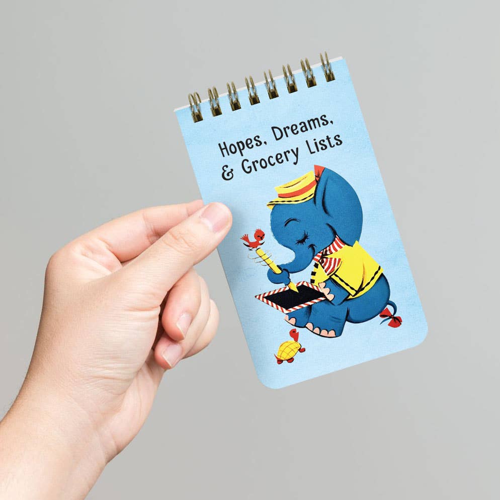 Hopes, Dreams & Grocery Lists 3x5 Spiral Memo Notepad