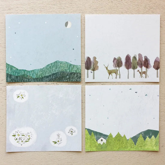 Yama Memo Block Pad Illustrated by Omori Yuko