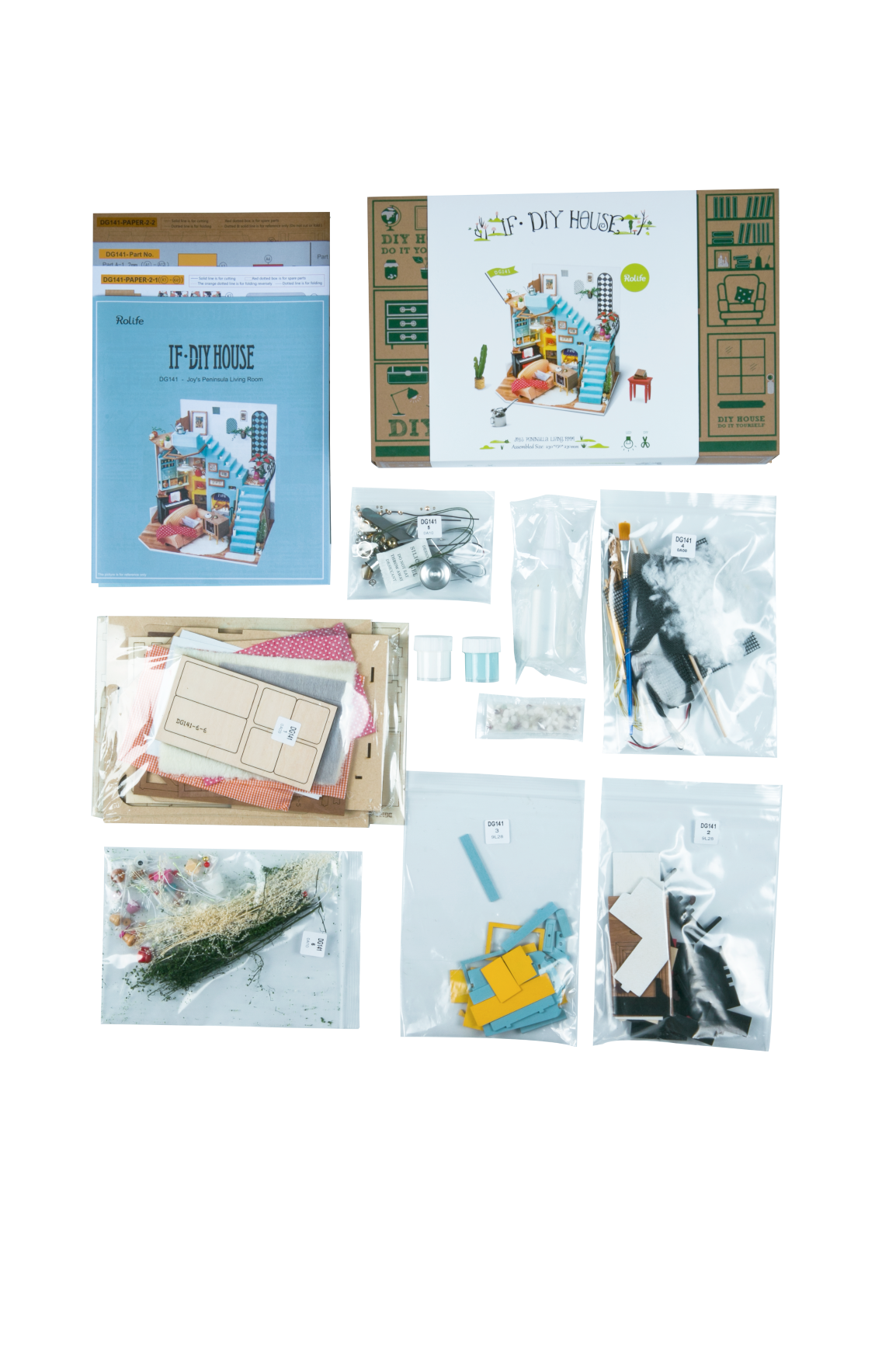 Rolife Joy's Peninsula Living Room DIY Mini House