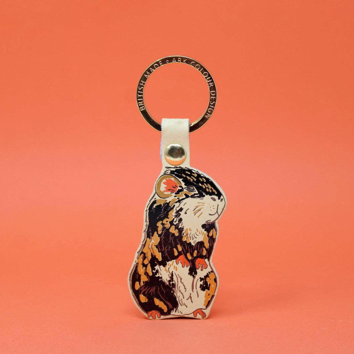 Leather Guinea Pig Keyring