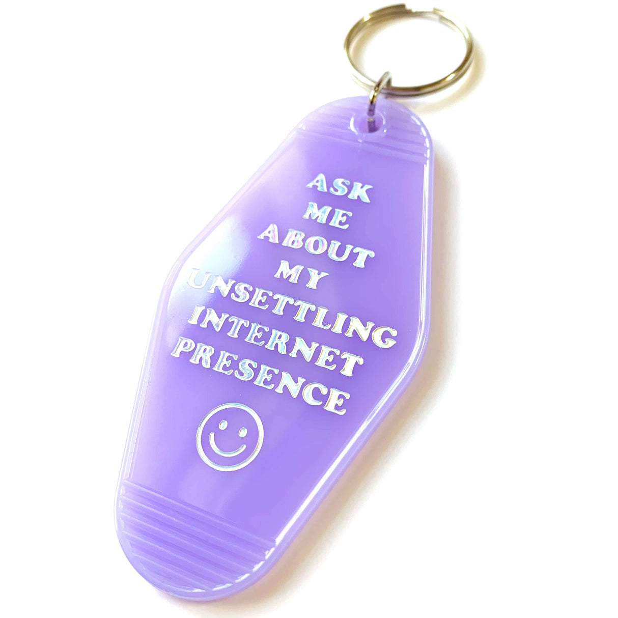 Unsettling Internet Presence Motel Keychain