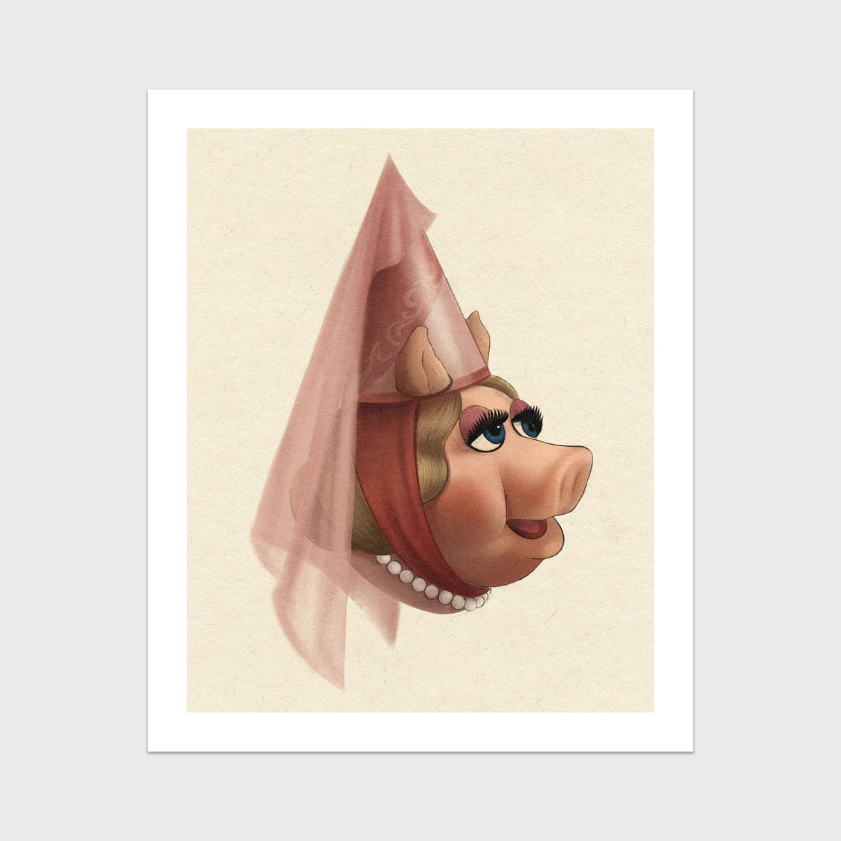 Princess Miss Piggy 8x10 Art Print