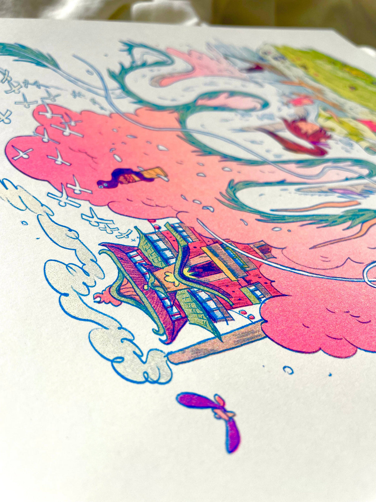 The Bathhouse Spirits - Large Print
