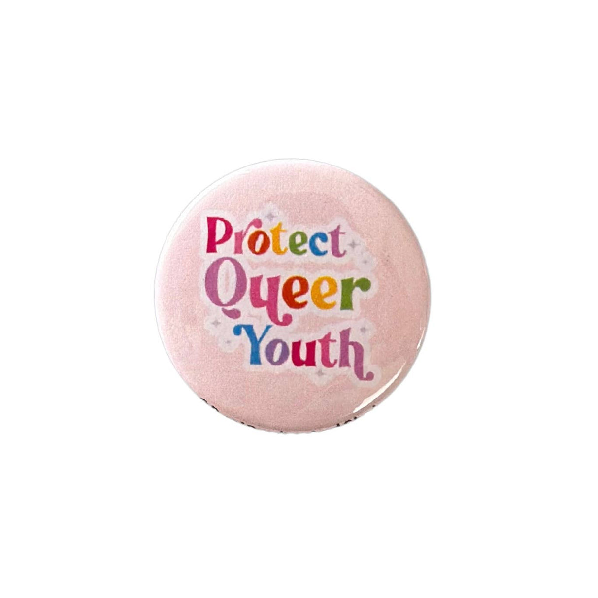 Protect queer youth pin back buttons