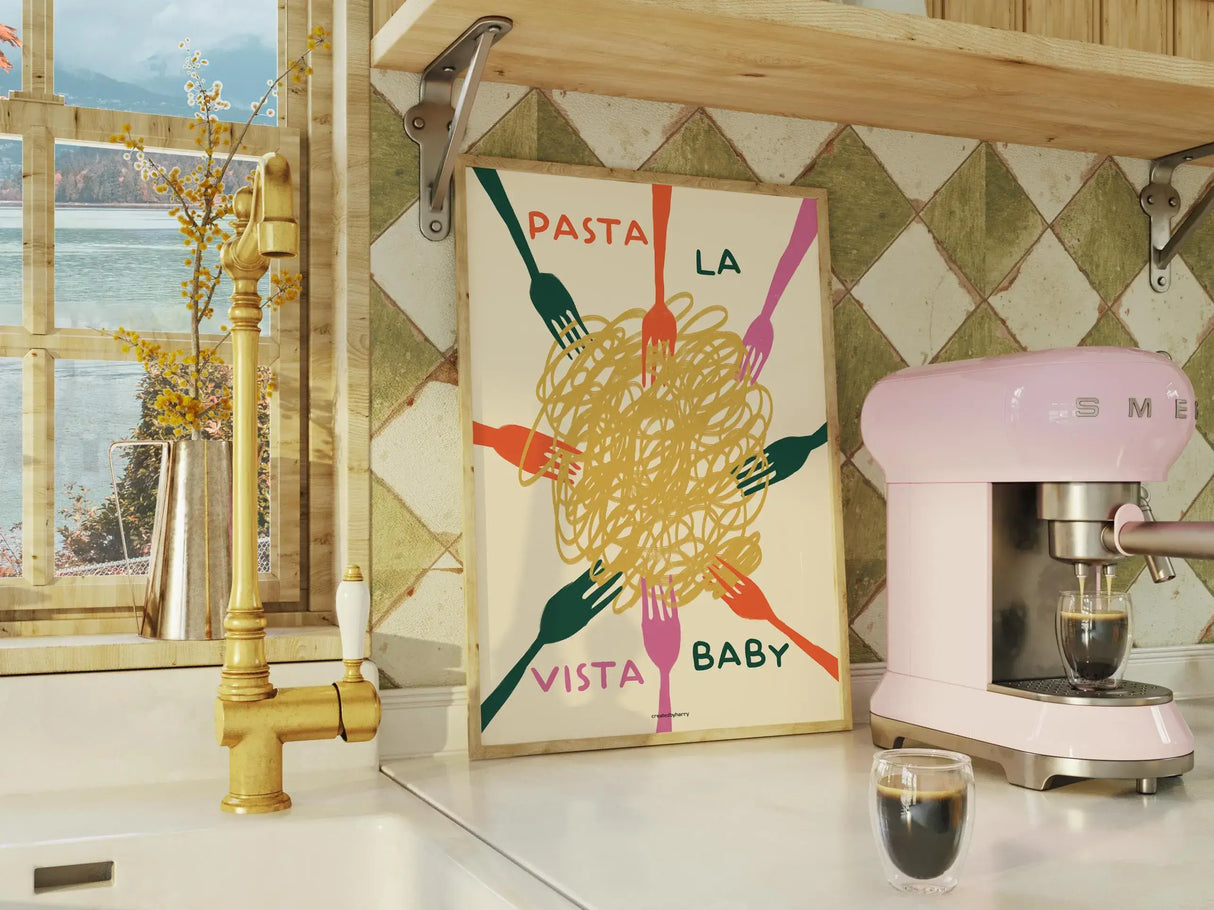 Pasta La Vista Baby Wall Art Print