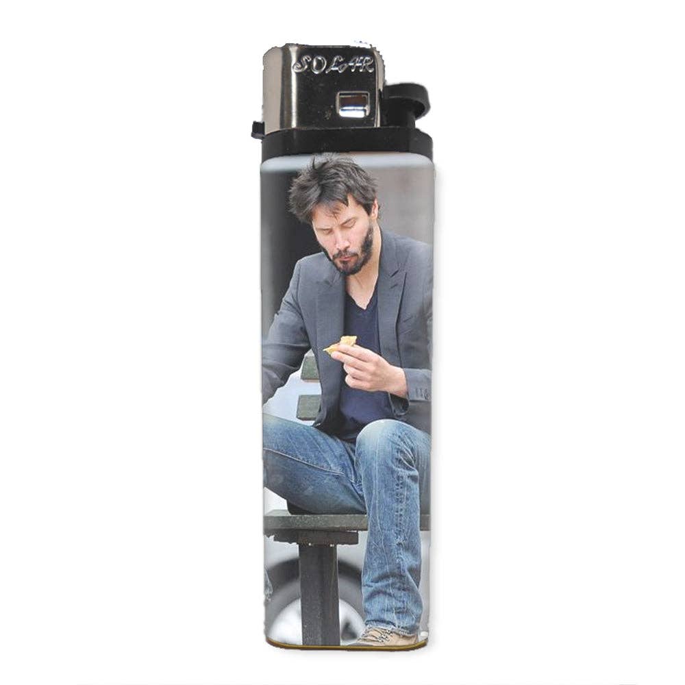 Keanu Reeves Eating a Sandwich Lighter