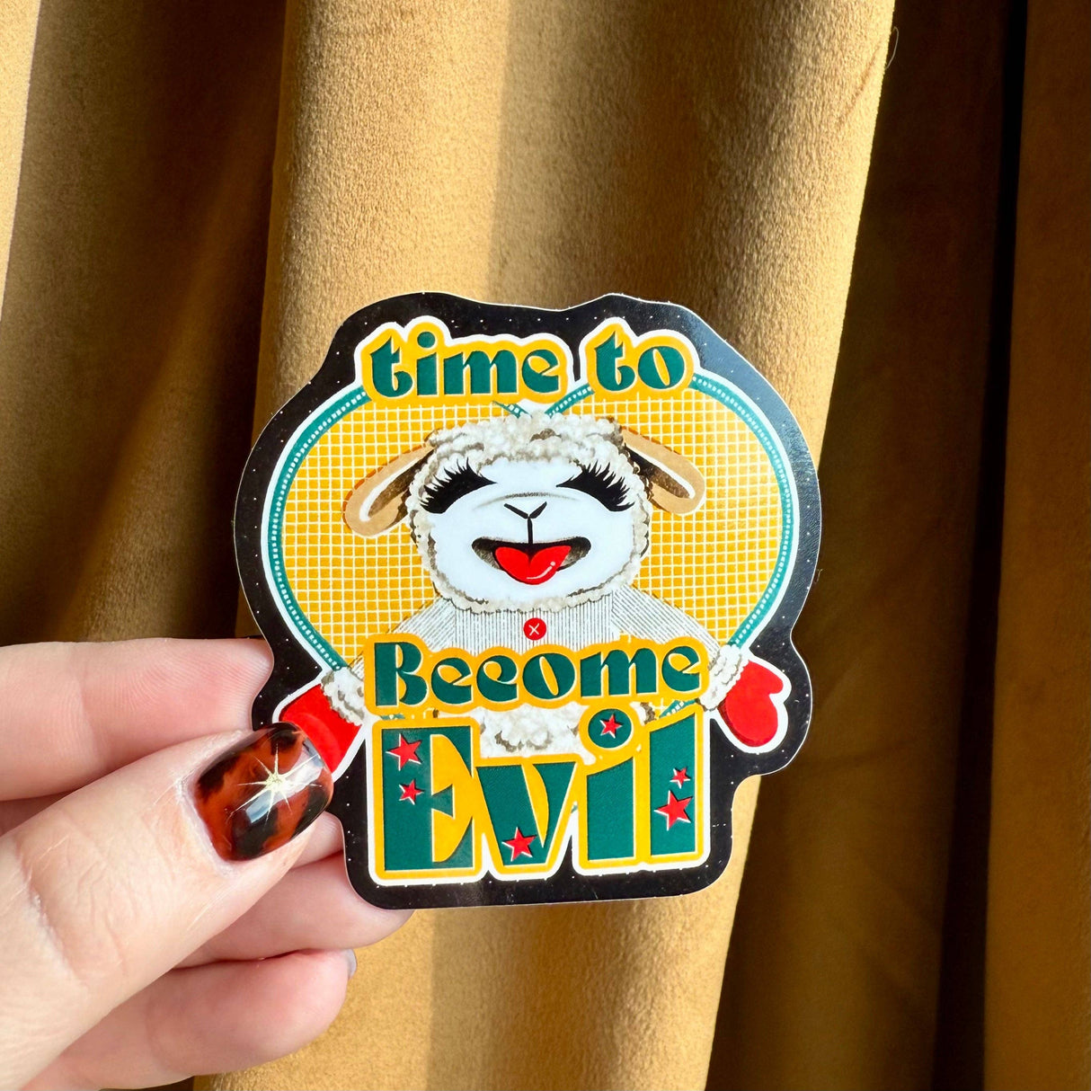 Evil Lamb Chop Vinyl Sticker