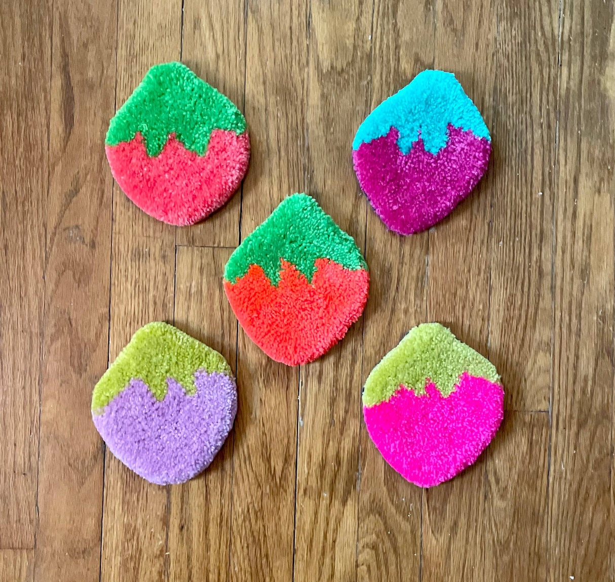 Strawberry Mug Rug Coaster