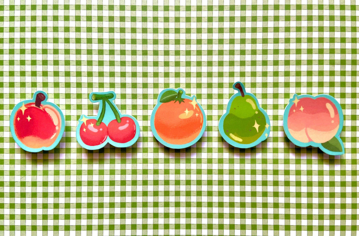Mini Animal Crossing Fruit Sticker Packs