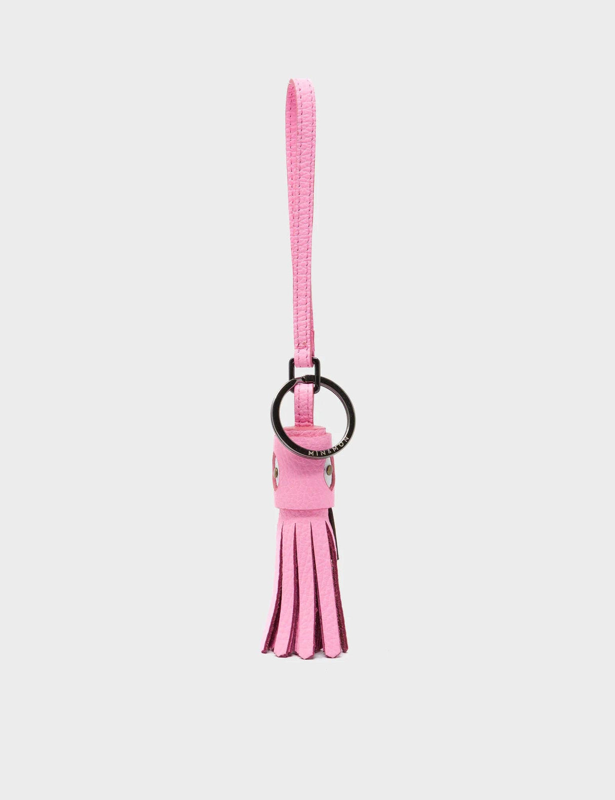 Callie Marie Hue Bag Charm - Soft Neon Pink Leather