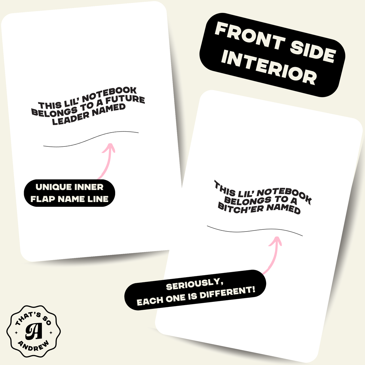 Boo, You Whore Pocket Journal