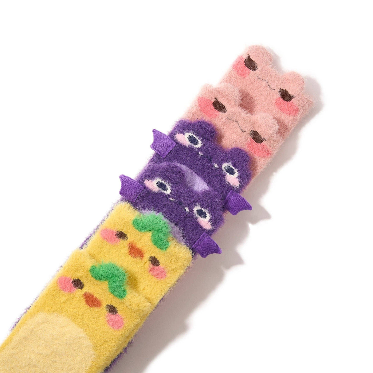 Tiny Protectors Fuzzy Sock 3-Pack (Mina, Taro, Cheese)