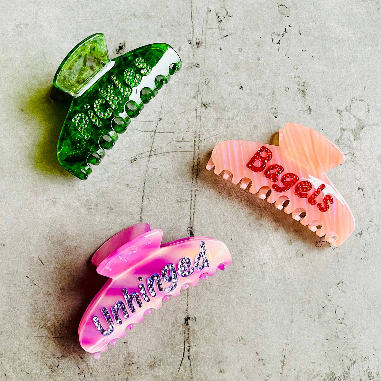 Unhinged Rhinestone Hair Claw