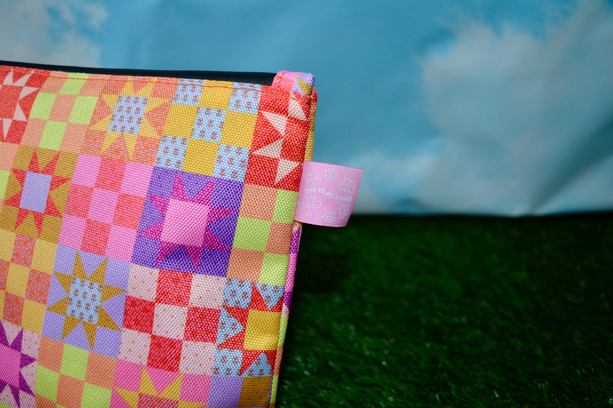 Patchwork Quilt Smell-Proof Stash Bag