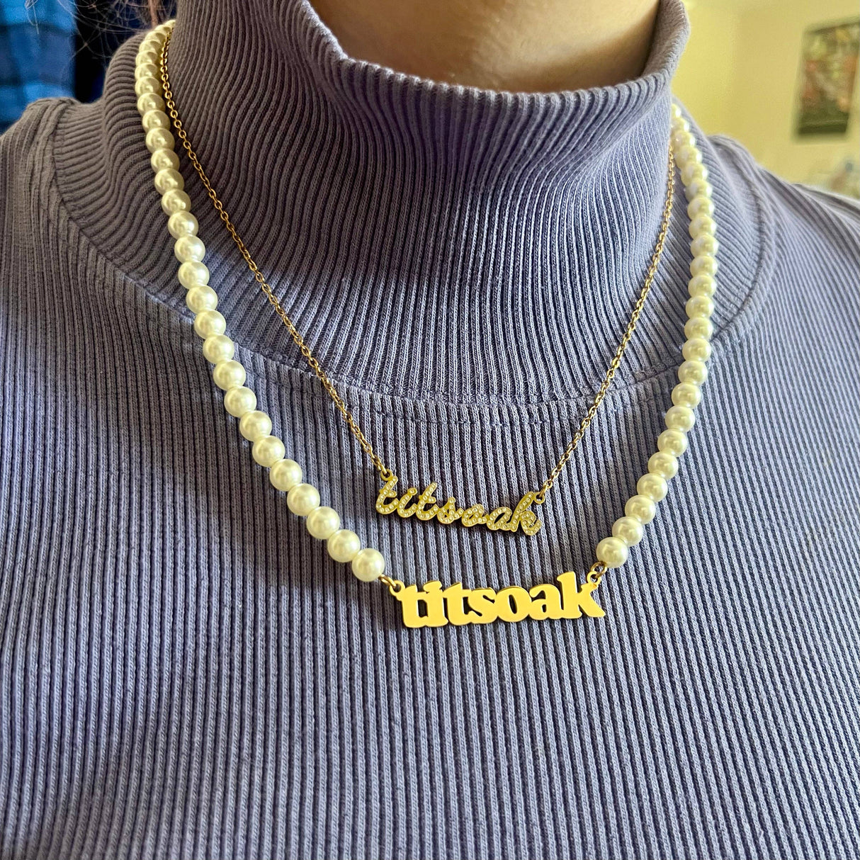 Titsoak Pearl Necklace Twilight