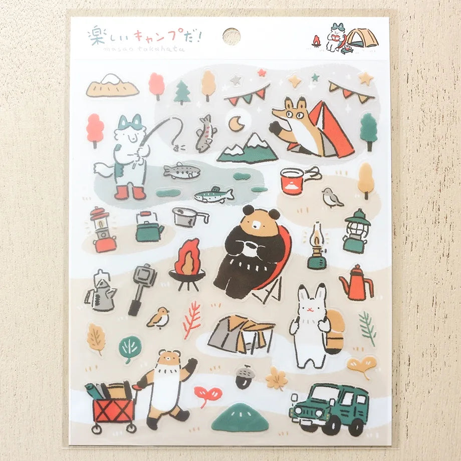Camp Sticker Sheet by Artist Masao Takahata