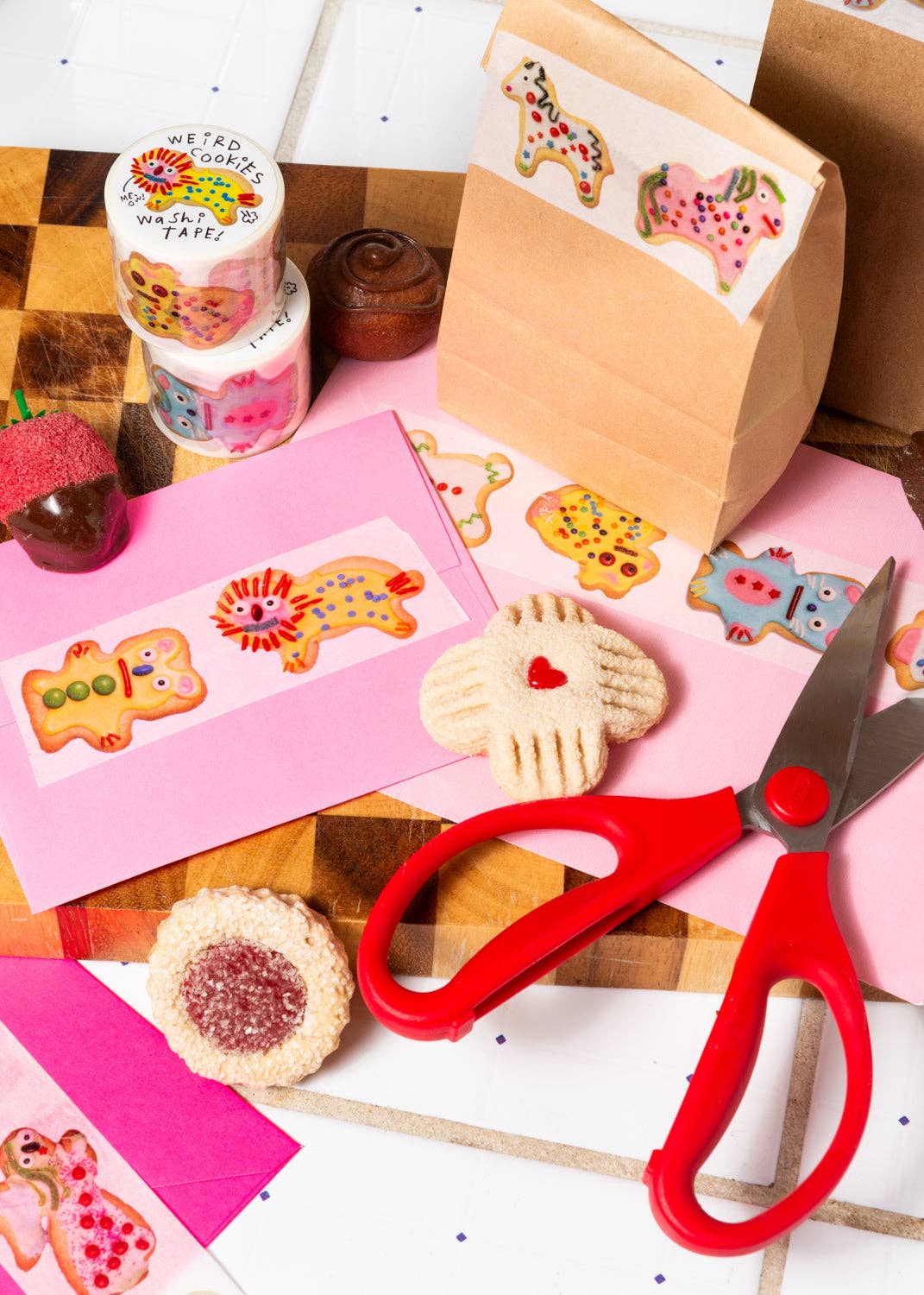 Weird cookies washi tape