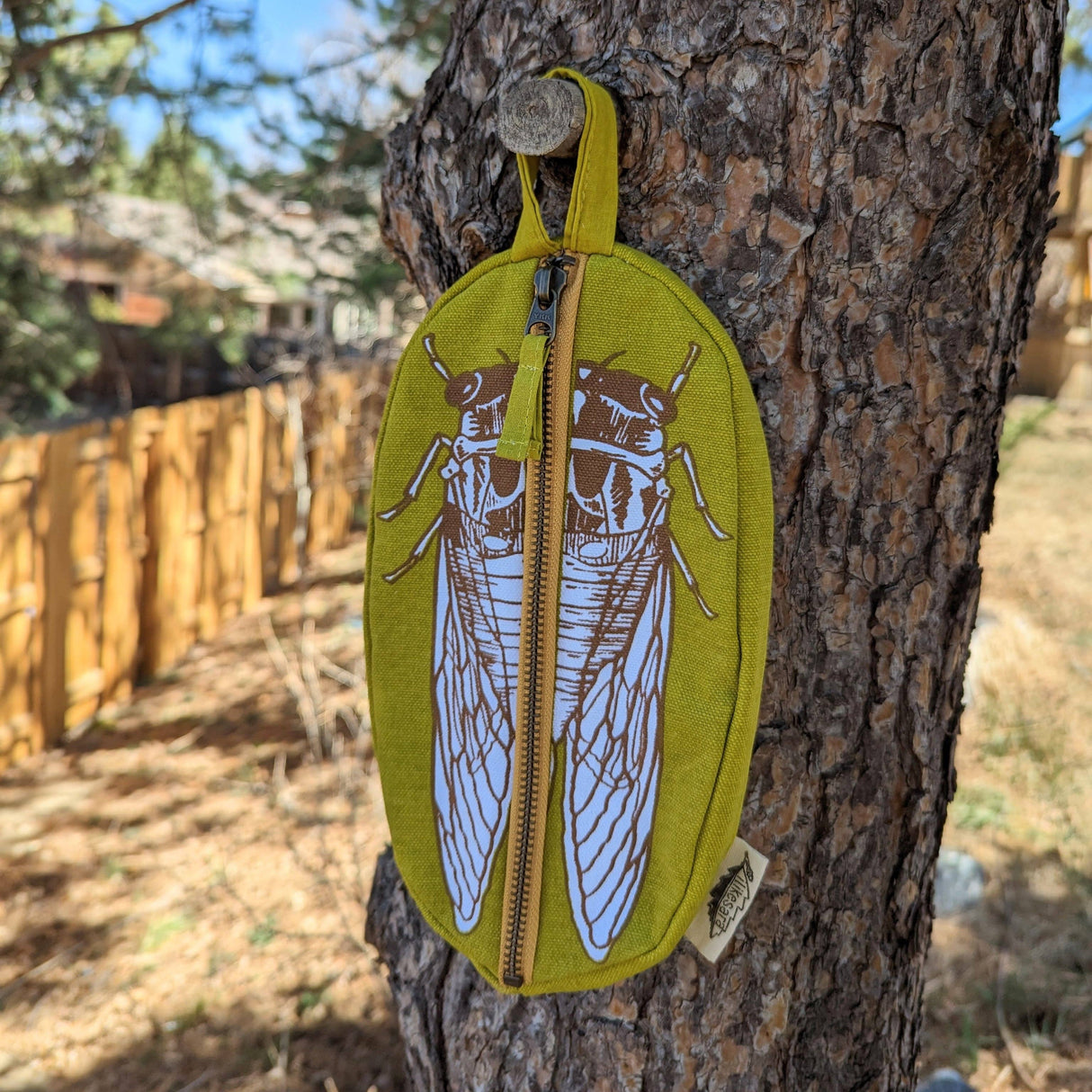 Cicada Zippered Pouch