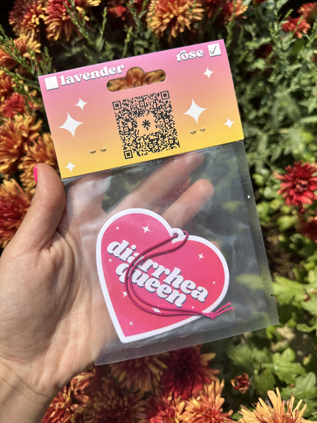 Diarrhea Queen Air Freshener - Rose Scented