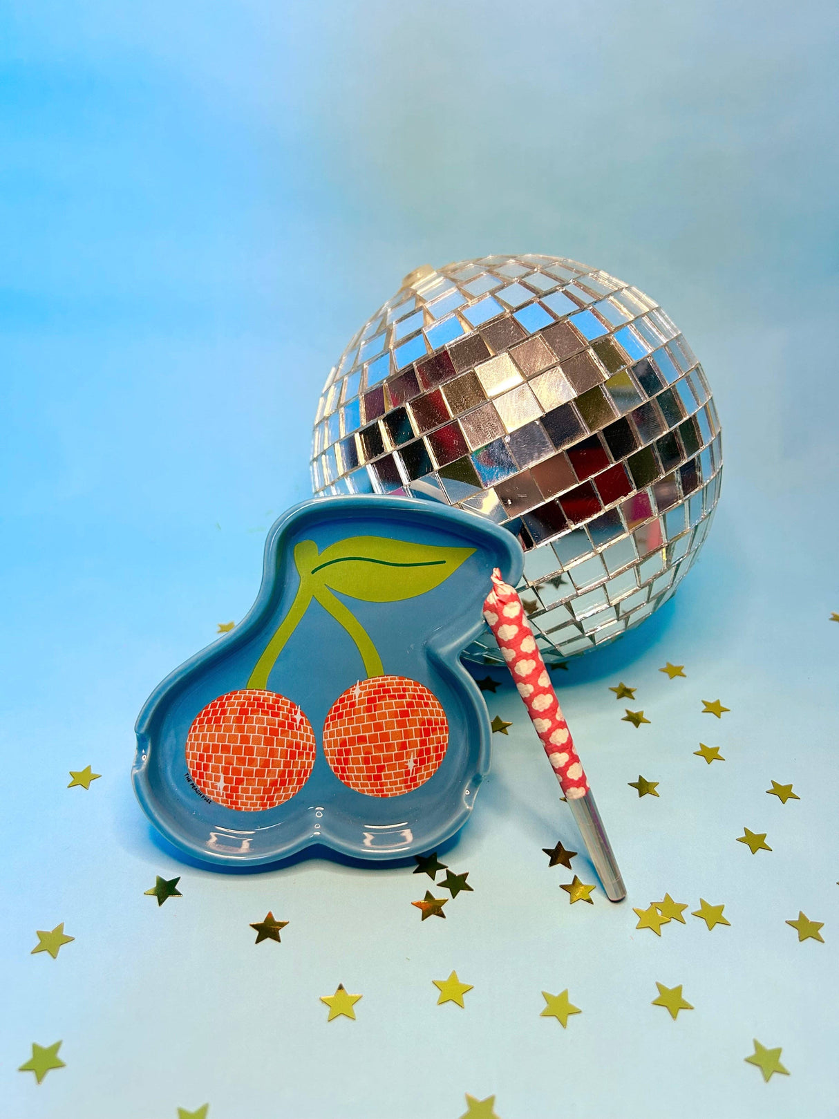 Disco Cherry Ceramic Ash Tray