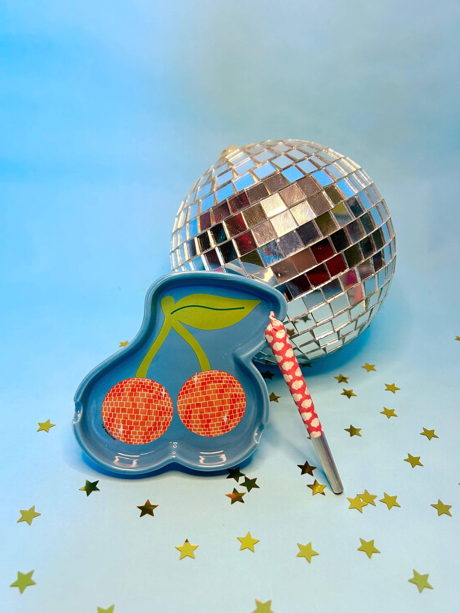 Disco Cherry Ceramic Ash Tray