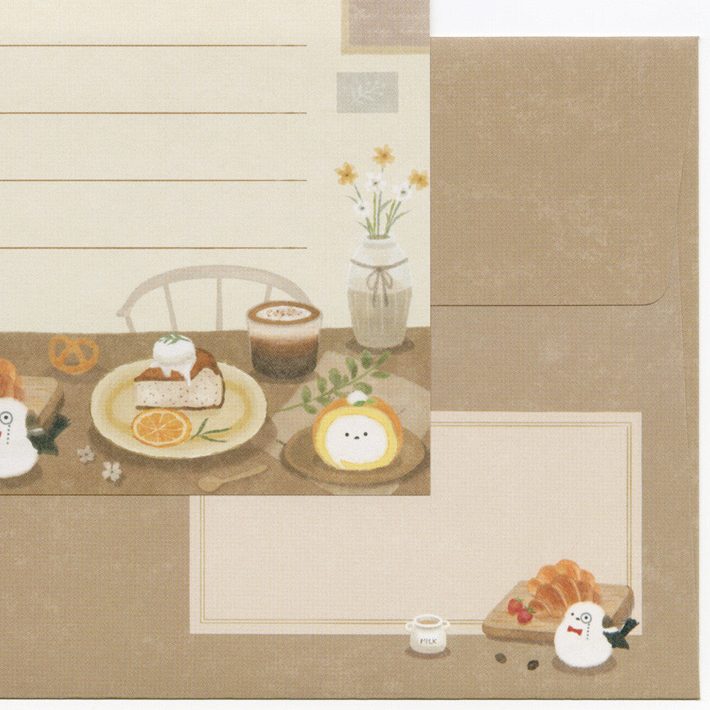Mattari Cozy Places Animals Japanese Writing Paper Mini Letter Set