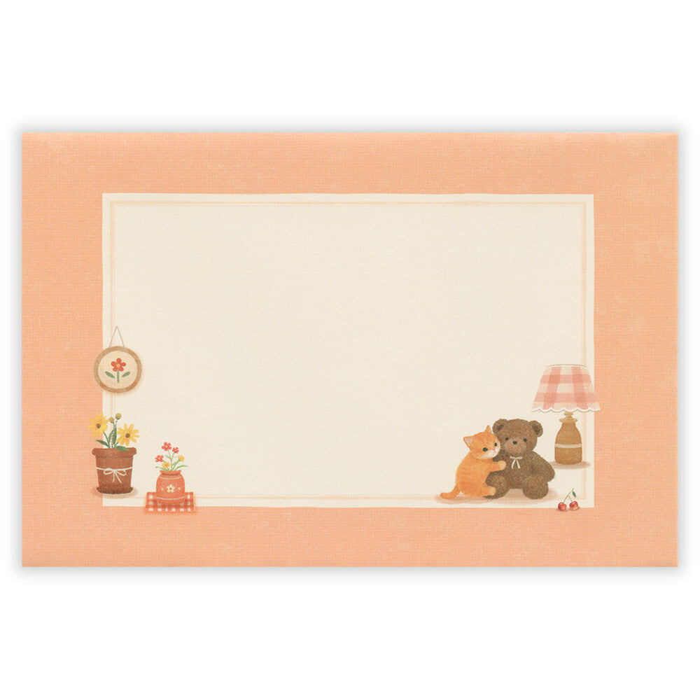 Mattari Cozy Places Animals Japanese Writing Paper Mini Letter Set