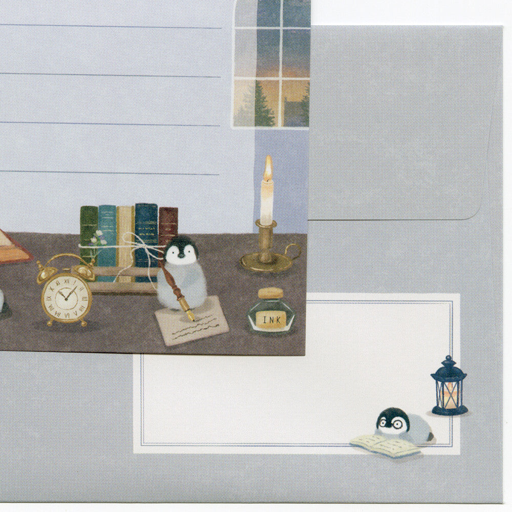 Mattari Cozy Places Animals Japanese Writing Paper Mini Letter Set