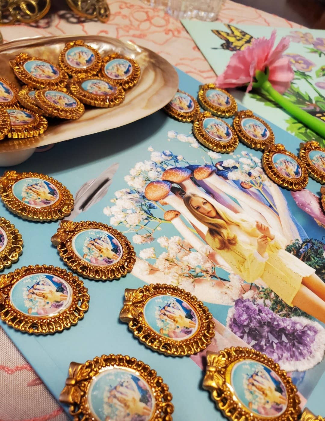 Mushroom Playboy Mini Magnet