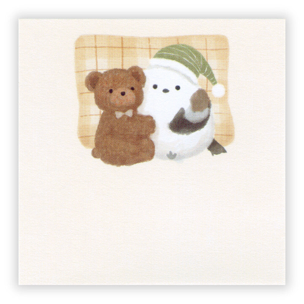 Mattari Animals Bedtime Sticky Notes - Japan