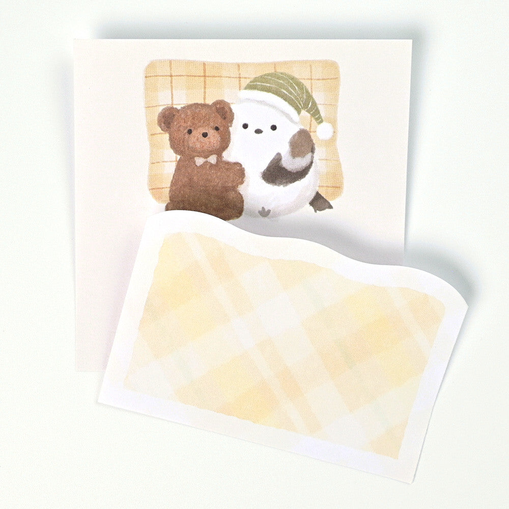 Mattari Animals Bedtime Sticky Notes - Japan