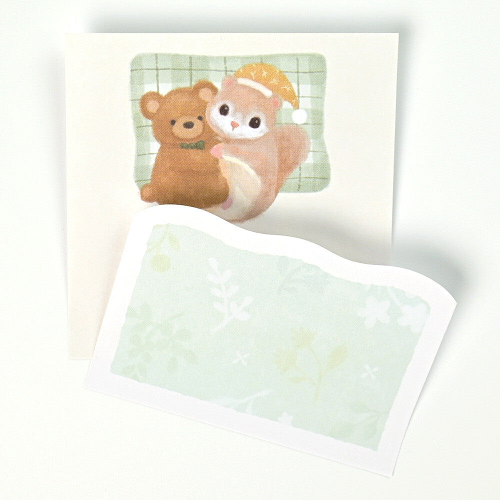 Mattari Animals Bedtime Sticky Notes - Japan