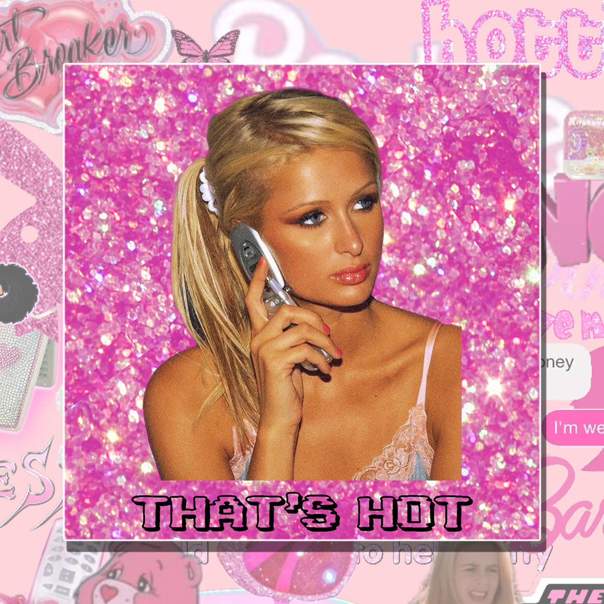 Paris Hilton "That's Hot" Vinyl Sticker