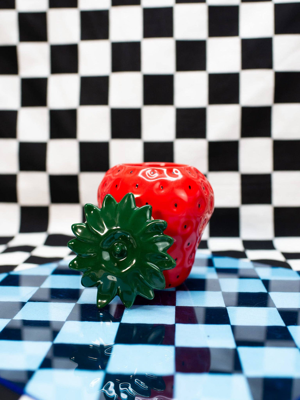 Strawberry Ceramic Jar