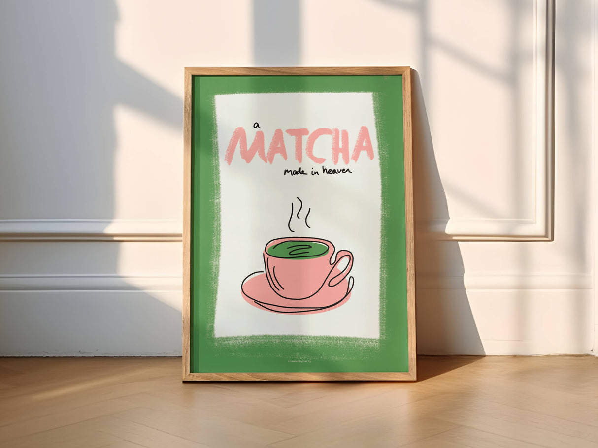 A Matcha Made In Heaven Wall Art Print