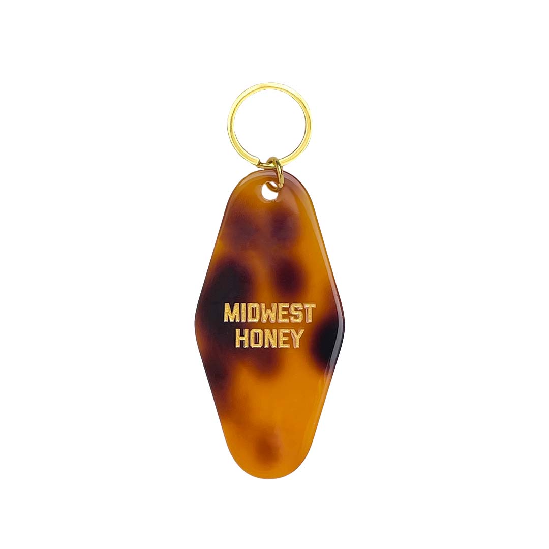 Midwest Honey Tortoise Shell Keychain