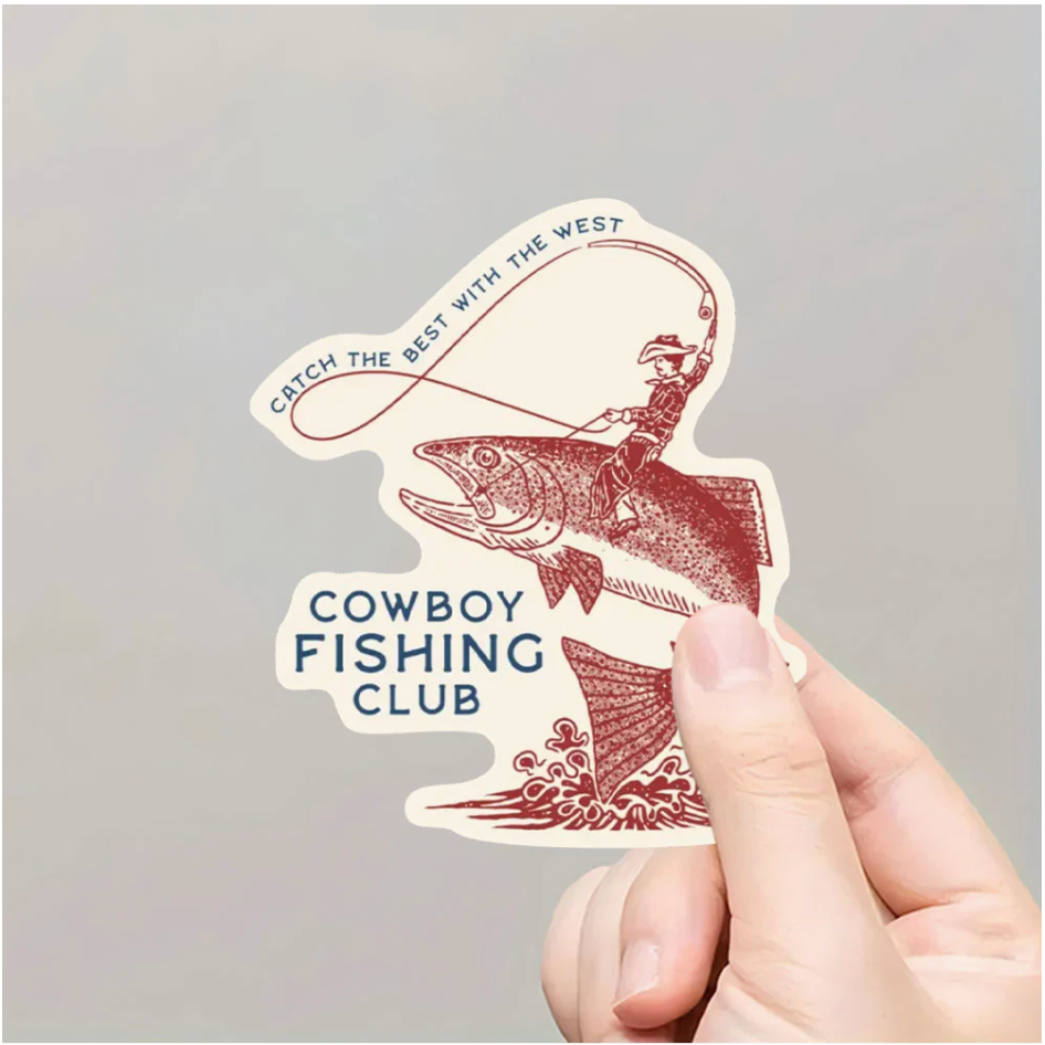 Cowboy Fishing Club Sticker