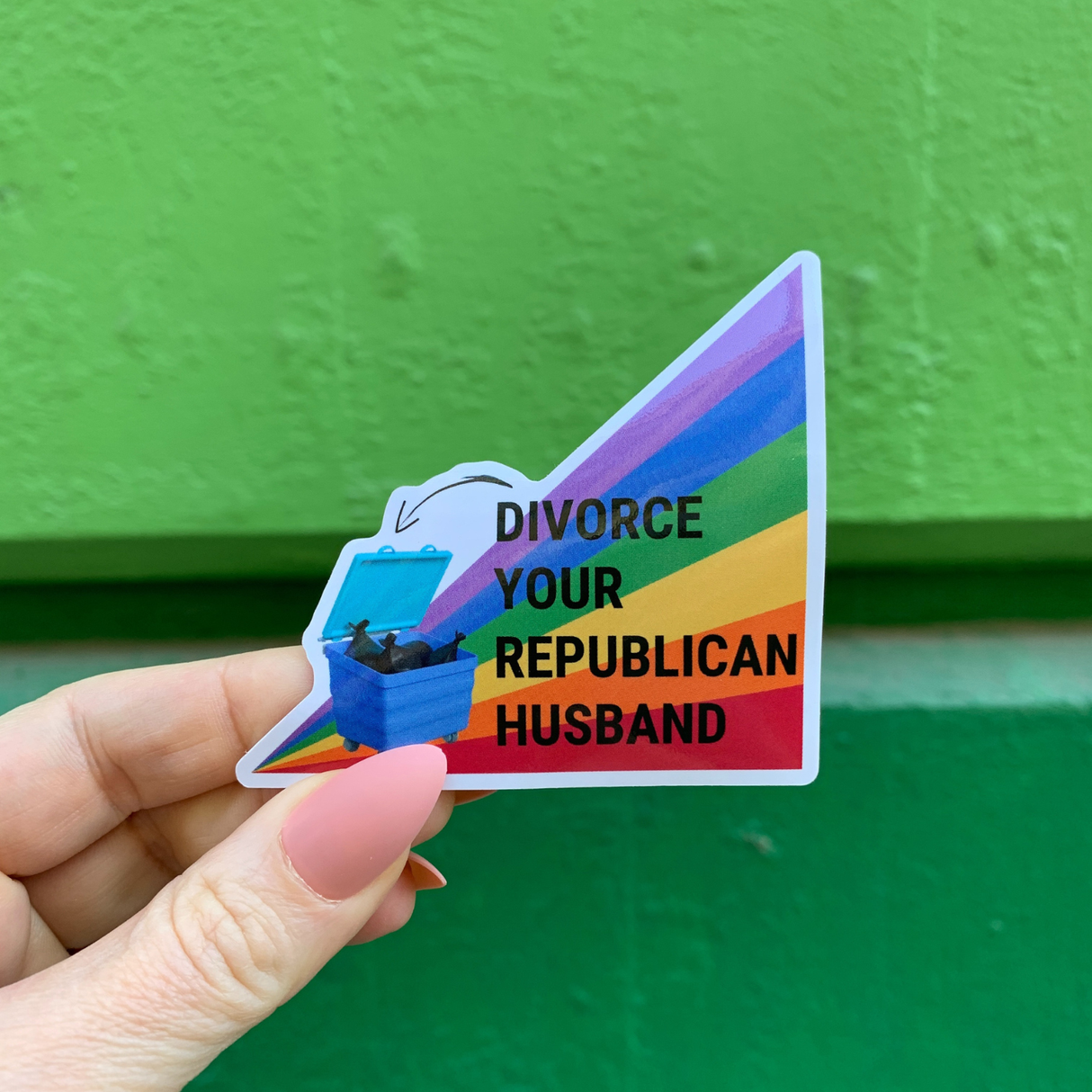 Divorce Your Republican Husband Glossy Die Cut Vinyl Sticker
