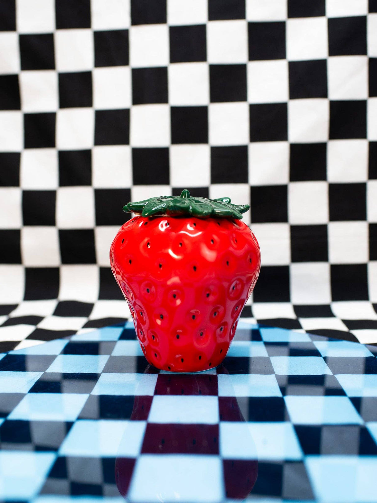 Strawberry Ceramic Jar