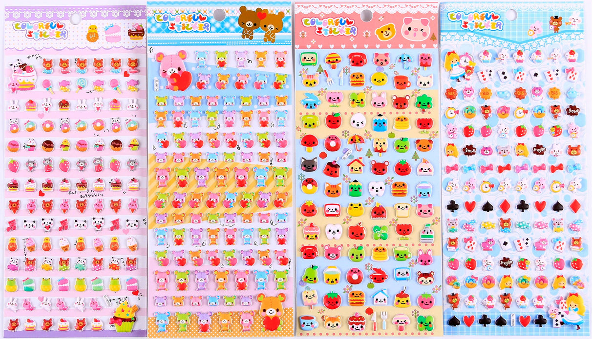 Mini Puffy Assorted Stickers