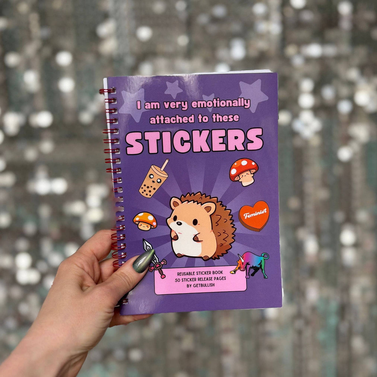 Emotionally Attached Reusable Sticker Storage Book
