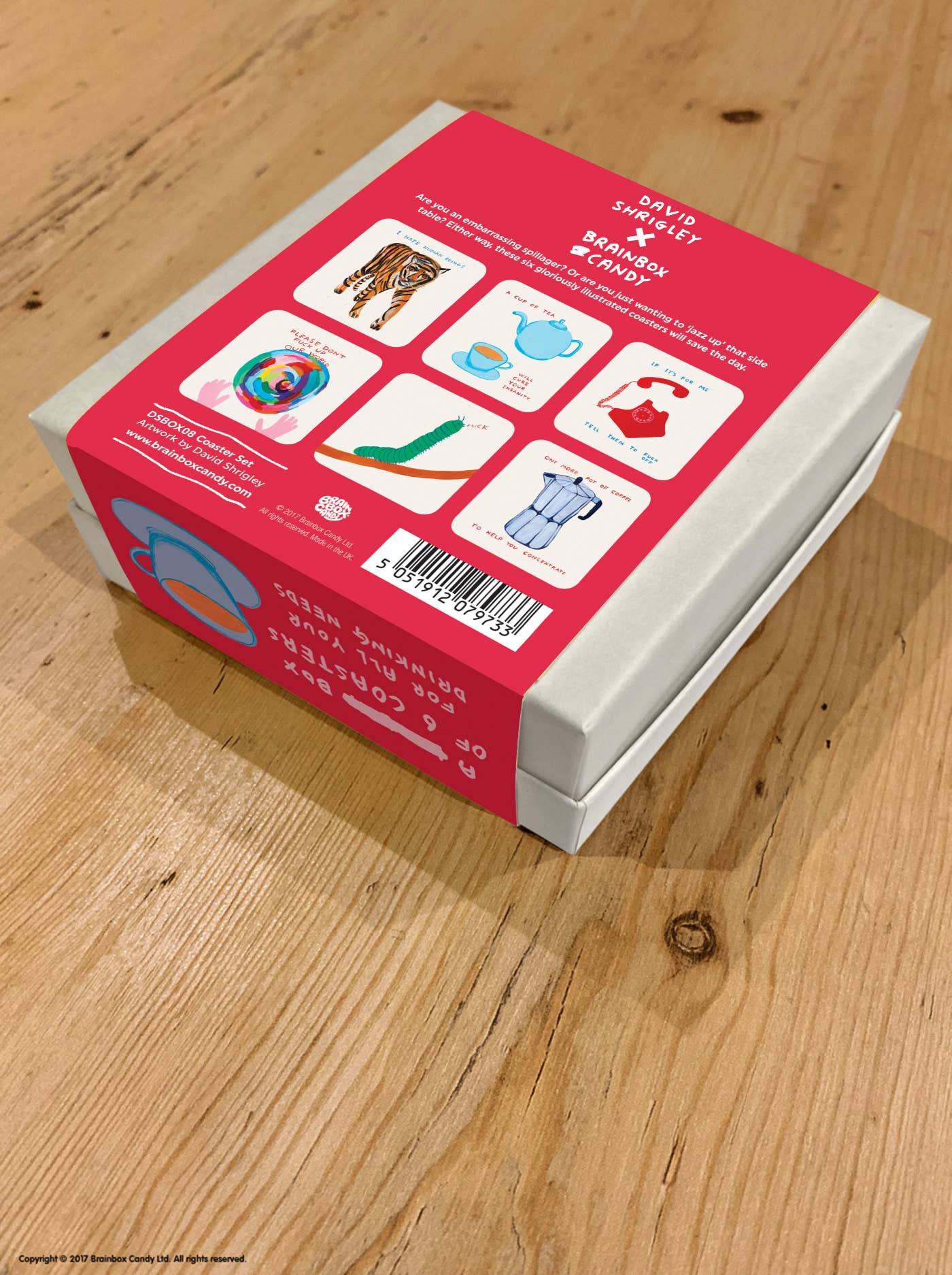 David Shrigley Art Coasters Set 1