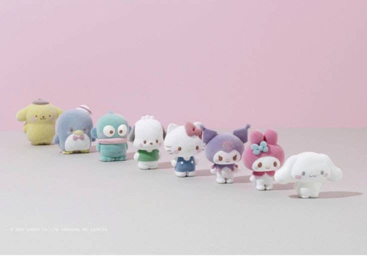 Limited Bandai Sanrio Fluffy Flocked Blind Box