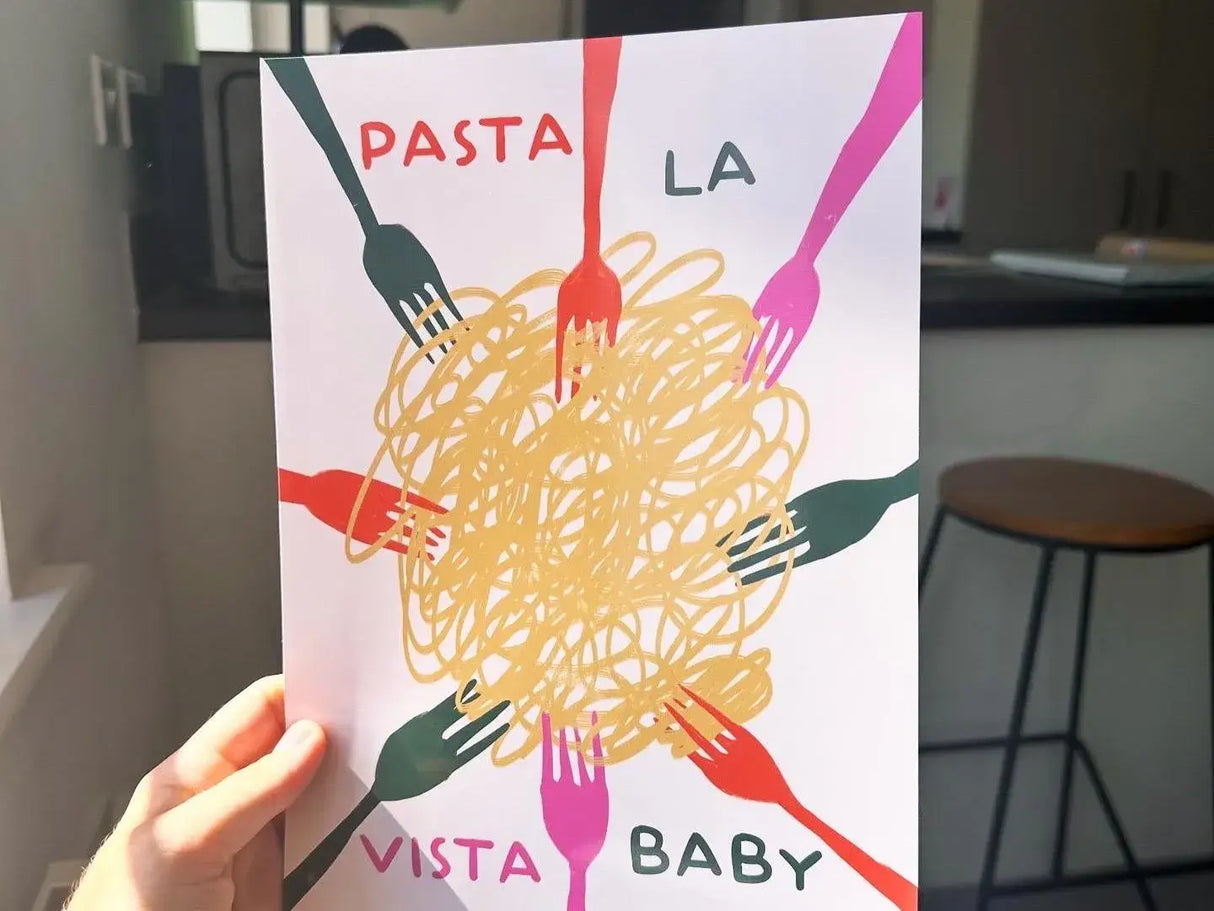 Pasta La Vista Baby Wall Art Print